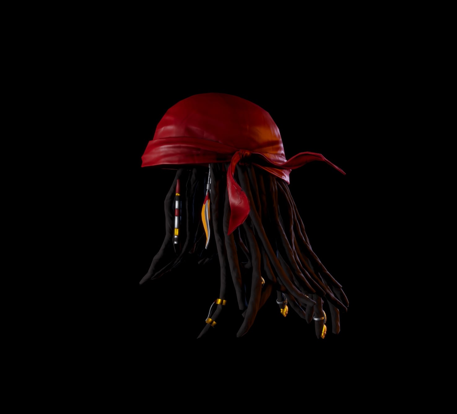 Jolly Roger Dreadlocks with Bandana